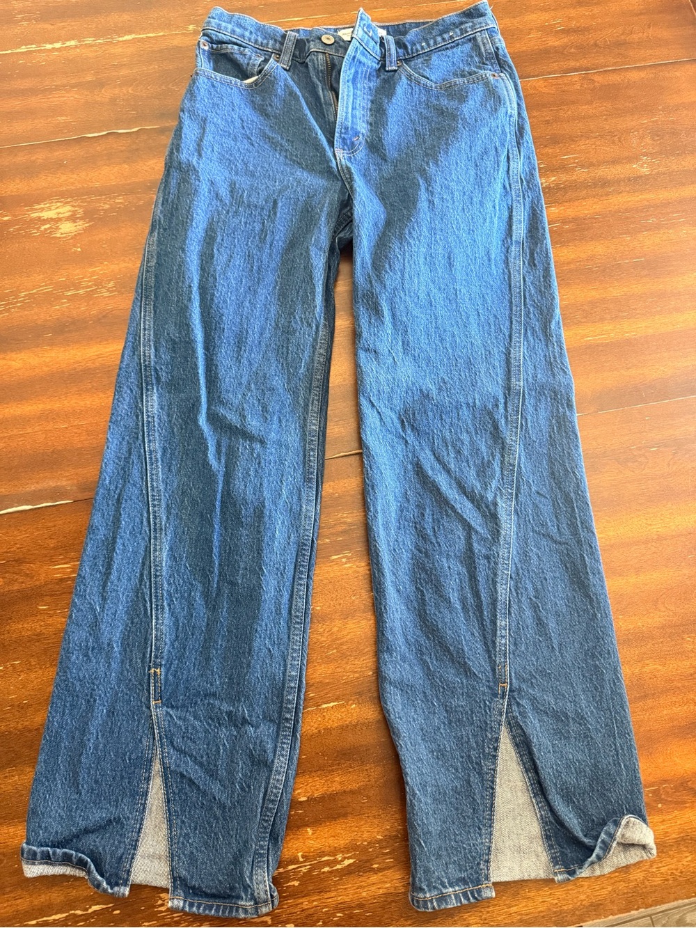Abercrombie & Fitch 90s relaxed high rise jean with front slits